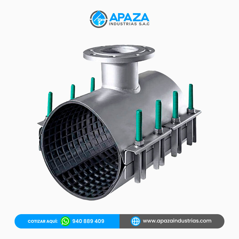 Abrazadera rápida con salida brida