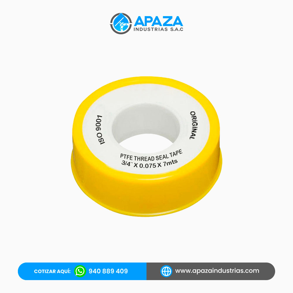 Cinta Teflón amarillo para agua